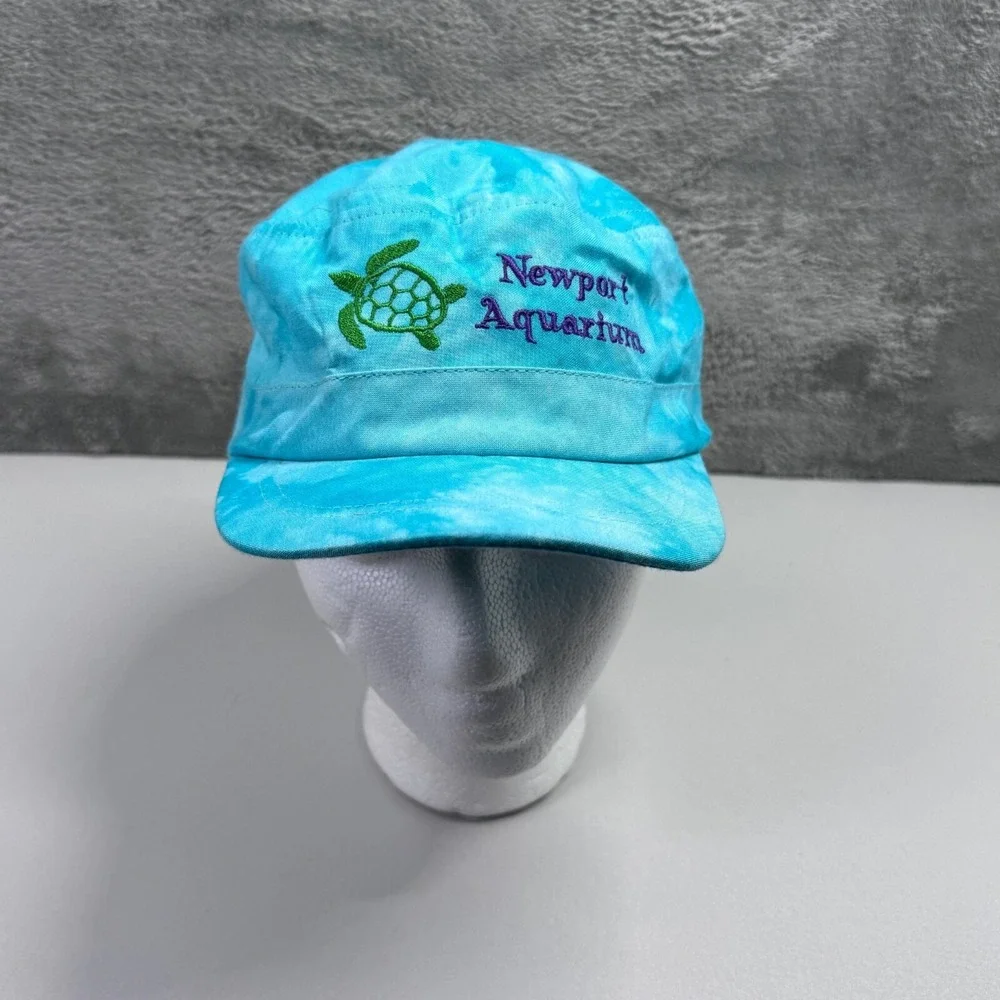 Jacobson Hat Newport Aquarium Blue Tie Dye Sea Turtle Kids Cap Adjustable Tots